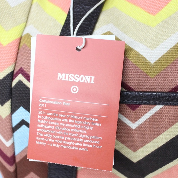 Missoni Colore Zig Zag Large Tote Handbag Target - Picture 2 of 5
